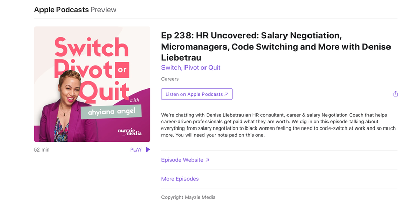 HR and career podcast interview with consultant, Denise Liebetrau.